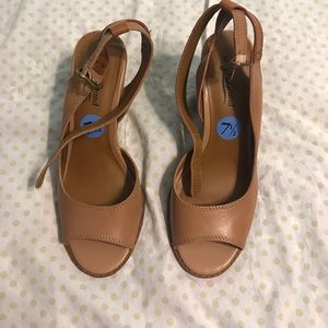 Lucky brand wedge heels.
